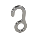 Rope Hook; 1/4 - 1/2", Bronze, Chrome Plated