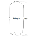 Crystal Water Cartridge Filter; 525 Sq-Ft