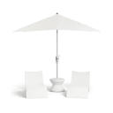 14" Frost Colored Signature Standard Side Table Without Umbrella Hole