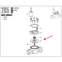 100232-H, 1" Valve Diaphragm Assembly 205 & 205A