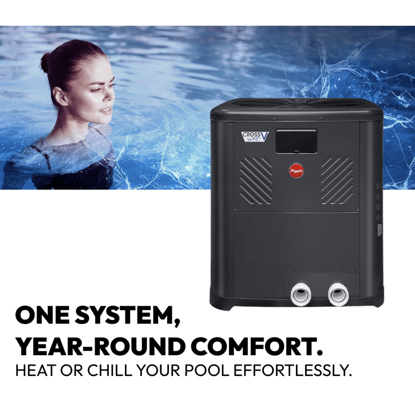 Raypak Crosswind V Deluxe Heat and Chill 137,000 BTU - Thumbnail 5