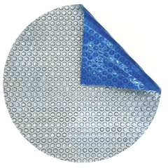 15' Round Blue/Silver Spaceage Solar Cover