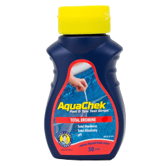 Red 4-Way Spa Test Strips - 50 Bromine Test Strips - Hot Tub Water Test Strips For pH, Bromine, Total Alkalinity, and Total Hardness - Quick and Accurate Results