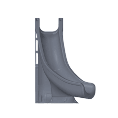 Tidal Wave Pool Slide, Grey Granite, Left Turn