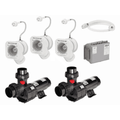 BaduStream II SwimJet System with Round Cover 2 Pumps and 3 Jets 4HP
