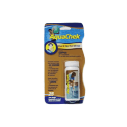 Copper 3-in-1 Pool and Spa Test Strips – Tests for Copper, pH, and Alkalinity – 25 Strips, Great for Mineral Systems and Ionizers