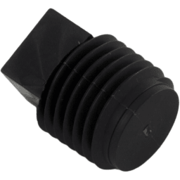 Drain Plug, 1/4", Black
