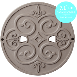 Stone Color Plastic Poolmiser Auto-Fill Lid (7.1" Lid)