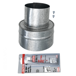4'' x 6'' Metal Flue Collar for 200 Max-E-Therm Sta-Rite Pool and Spa Heater