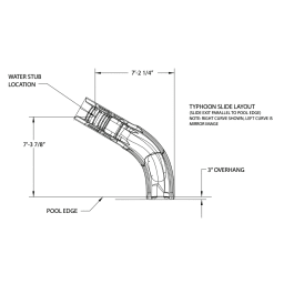 Typhoon Complete Slide, Left Turn - Sandstone