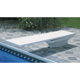 6' Flyte-Deck II Stand with Fibre-Dive Board - Pewter Gray