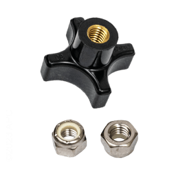 Tie Rod with Knob & Lock Nuts, DEV 60