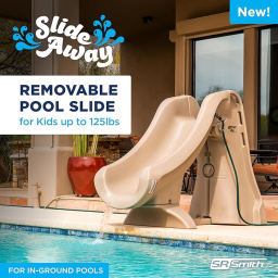 SlideAway Removable Pool Slide - Taupe