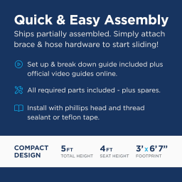 SlideAway Removable Pool Slide - Taupe