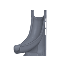 Tidal Wave Pool Slide, Gray Granite, Right Turn