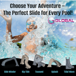 Tidal Wave Pool Slide, Sandstone, Left Turn