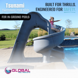 Tsunami Pool Slide, Grey