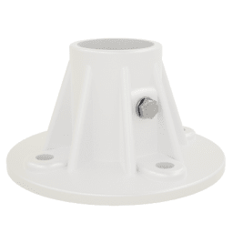 Slide Flange for 1.9 Inch OD Tubing Rails; Cycolac Plastic, White
