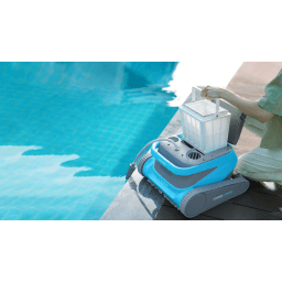 CM600 Robotic Pool Cleaner with 4 Powerful Motors, Double Active Brushes, Dual Filtration, Top Load Basket, 59-Foot Cord