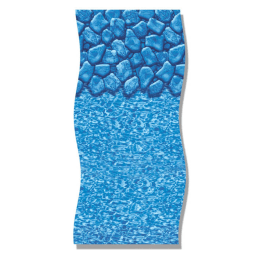 Swimline 18' X 33' Oval 54" Wall Boulder Swirl Unibead Above Ground Liner; 25 Mil