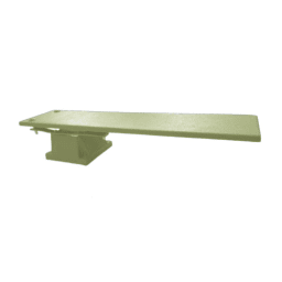 8' GX Diving Board with 4 Bolt Salt Friendly Spring Base, Jig and Hardware - Sand