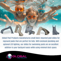 Side Winder Pool Slide, Sand - Right Turn