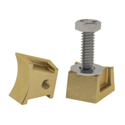 Washer And 1-1/2" Bolt Brass Anchor Wedge Assembly