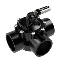2" Socket x 2.5" Spigot 3-Way Valve With Rubber Handle (CPVC)