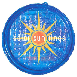 Solar Sun Rings Swimming Pool Solar Cover, Blue Sunburst, 5-Foot Diameter, 6-Pack