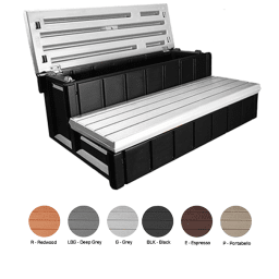 Storage Step 36" Espresso, Black Sidewalls