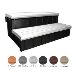 Storage Step 36" Espresso, Black Sidewalls