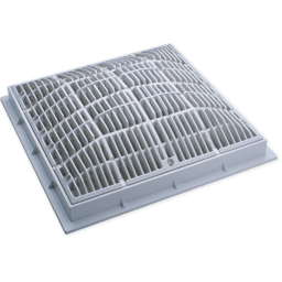 Universal Grate; 12" x 12", White