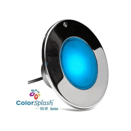 ColorSplash XG-W 300 LED 120V Polished Pool Light with 30' Cord, LPL-F1CW-120-30-P