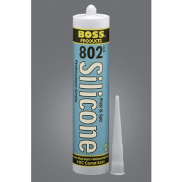 10.3 oz Clear 802 Acetoxy Cure Silicone General Purpose Adhesive