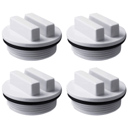 1.5" Threaded Pool and Spa Return Jet Winterizing Plug, Filter Drain Plug SP1022C with O-Ring for Winterizing Pools During Winter Season 4-Pack