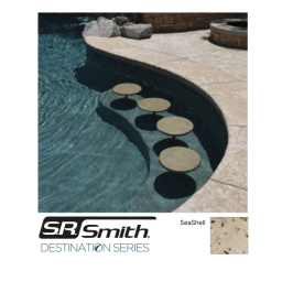 In Poolseat 16" with 42" Support Pole and 6" Bronze Pool Anchor, Seashell Color