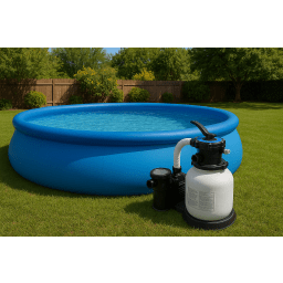 Pump with Sand Filter for Above Ground Pools, 3000 GPH Pump Flow Rate, 16" Sand Filter .75HP Pump