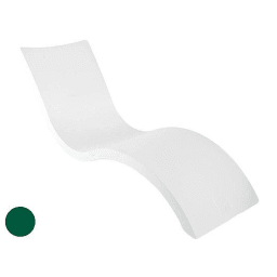 Signature Chaise by Ledge Lounger – Ergonomic In-Pool Lounger (0–9″ Shelf Depth), Green