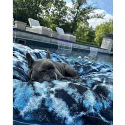 Laze Pillow Floating Lounger, Shibori Blue