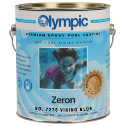Zeron Epoxy Pool Paint Kit, Paint + Catalyst 1-Gallon, Viking Blue