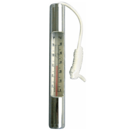 Chrome Plated Thermometer W/Cord