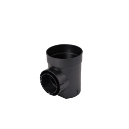 101, Spee-D 6" Black Round Catch Basin Drain, 1 Outlet