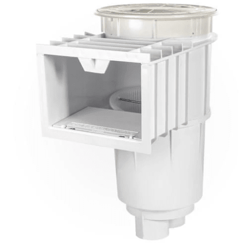 Concrete Skimmer Standard Face - White Body & Lid