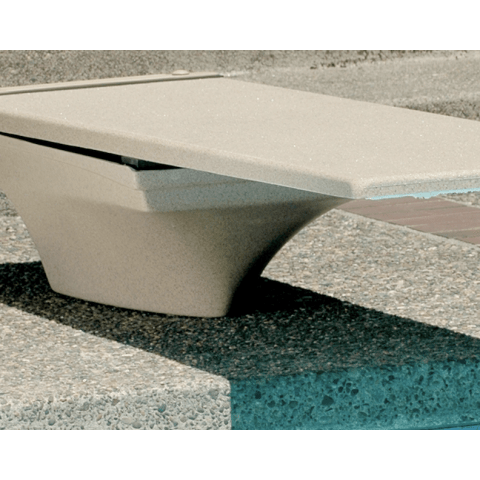 8' Flyte Deck Diving Board & Stand - Taupe