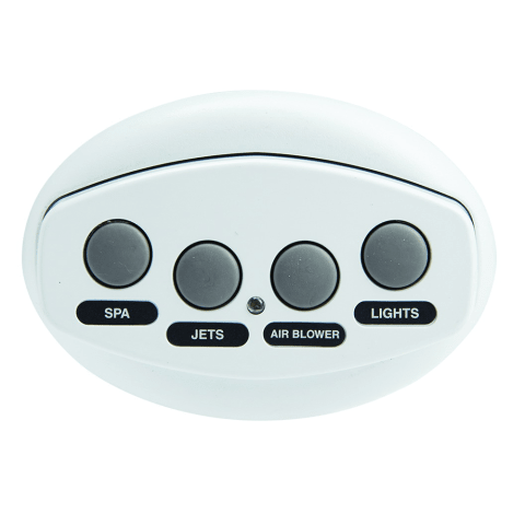 Gray iS4 4-Function Spa-Side Remote Control with 50' Cord 5 VDC