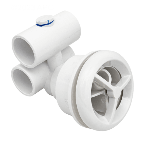 1" x 1" White Micro'ssage Stacked Jet Assembly