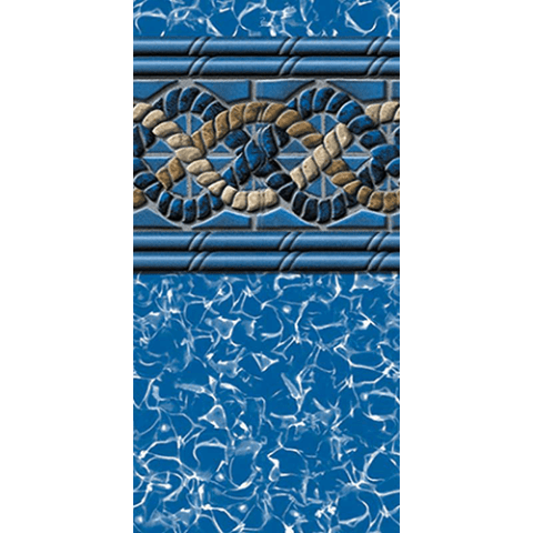 21' X 43' Oval 54 Wall Mystri Gold Unibead Above Ground Liner; 25 Mil