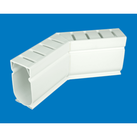Stegmeier D4W Pvc Flat Top Deck Drain 46-Degree Fitting, White