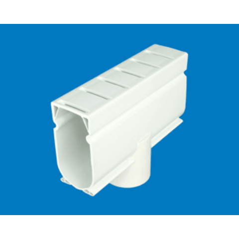 Stegmeier Ddaw Pvc Flat Top Deck Drain Down Adapter Fitting, White