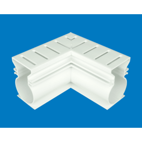 Stegmeier Sr9W Super Drain 90-Degree Fitting, White